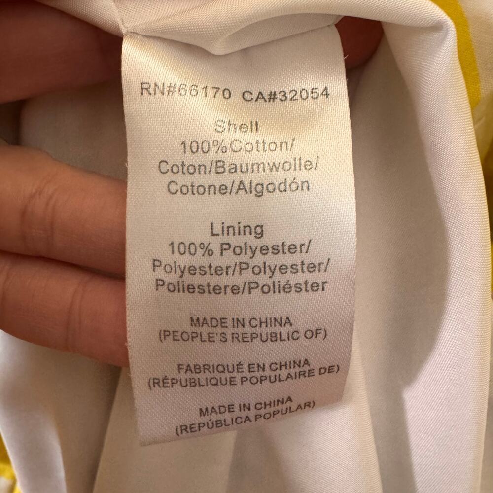Anthropologie Hutch Tiered Wrap Midi Dress Lemon Yellow Size Medium - Picture 13 of 13